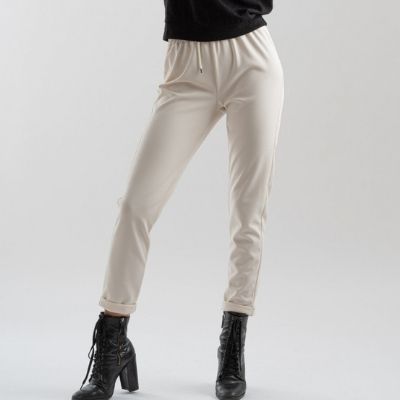 pantaloni-donna-stile-joggers-color-panna